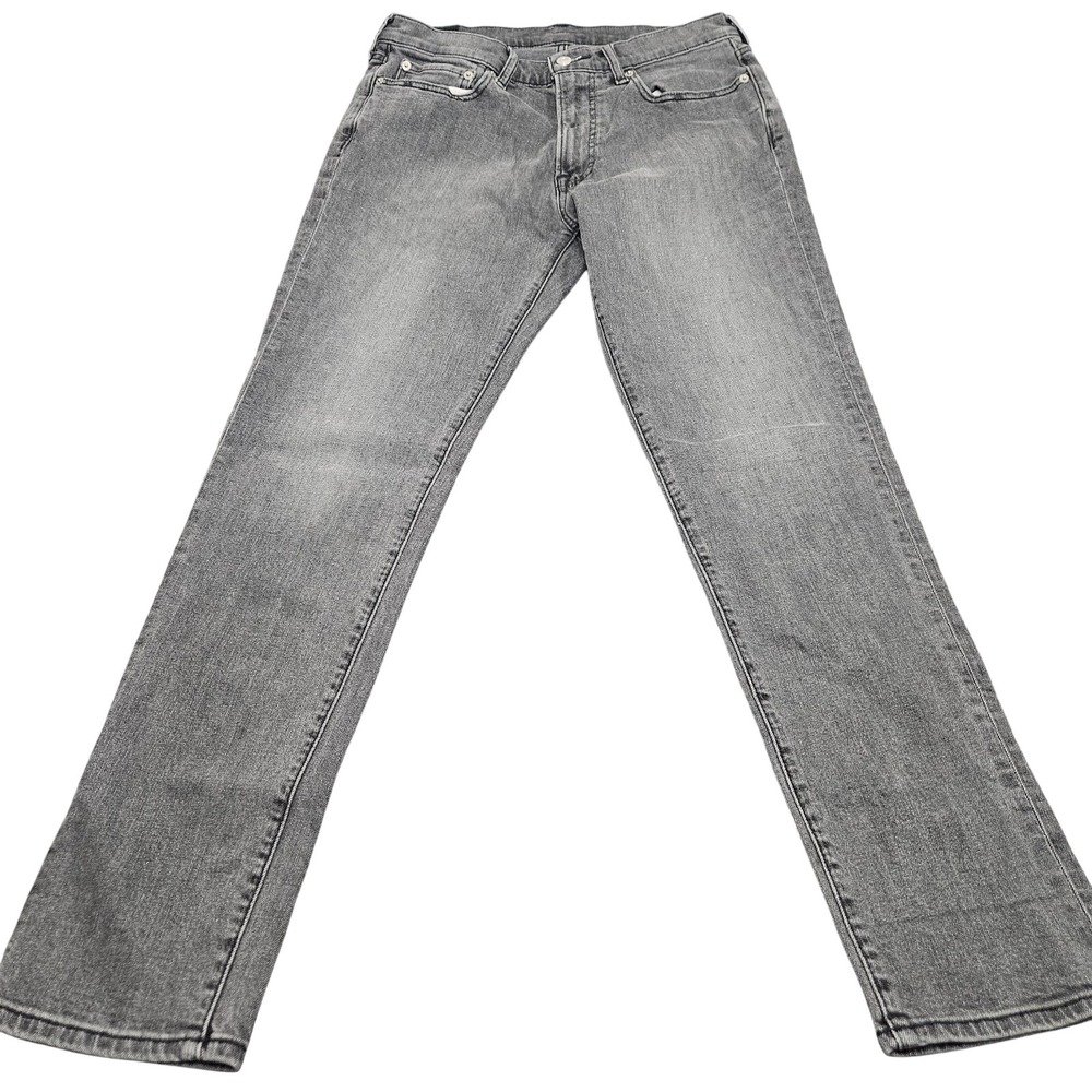Abercrombie Fitch Jeans Mens 32x32 Charcoal Black Athletic Skinny Stretch Denim